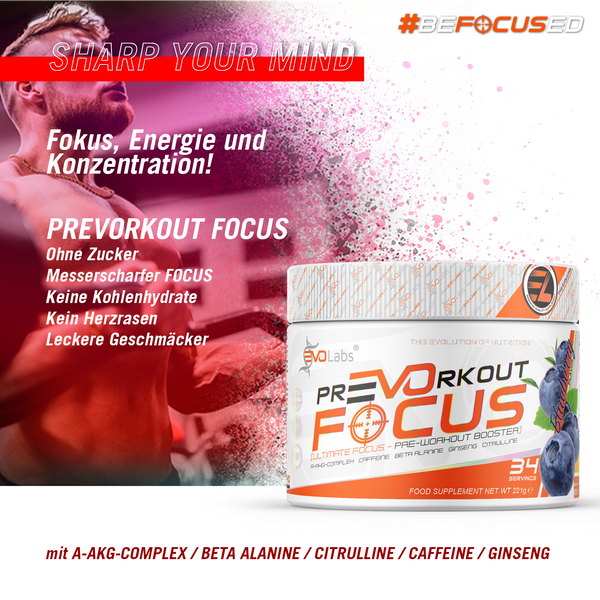 EVOLabs PrEVOrkout Focus 221g