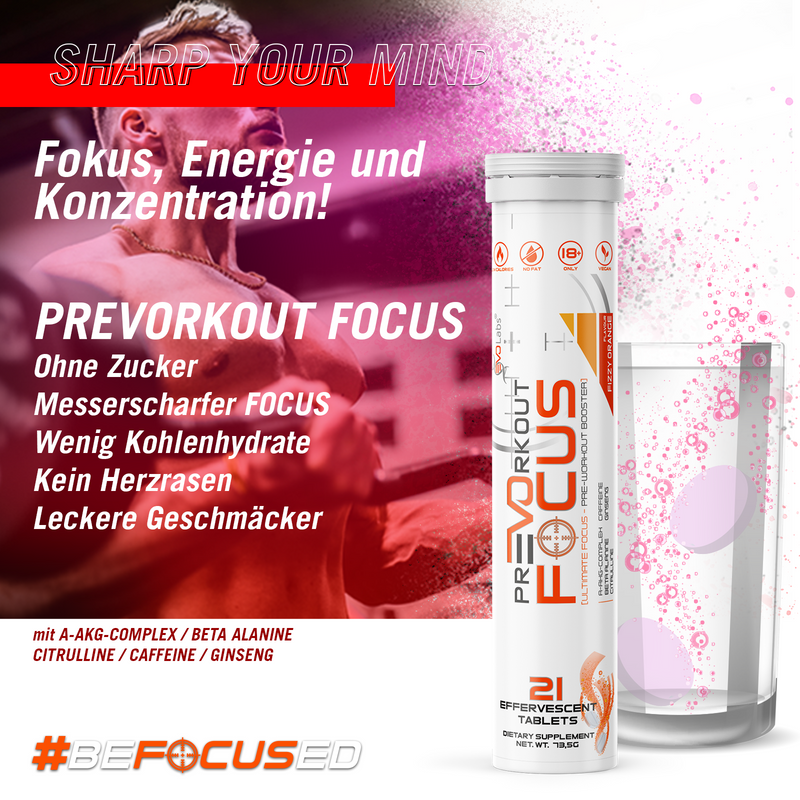 EVOLabs PrEVOrkout Focus Duo Pack 2x21 Effervescent tablets