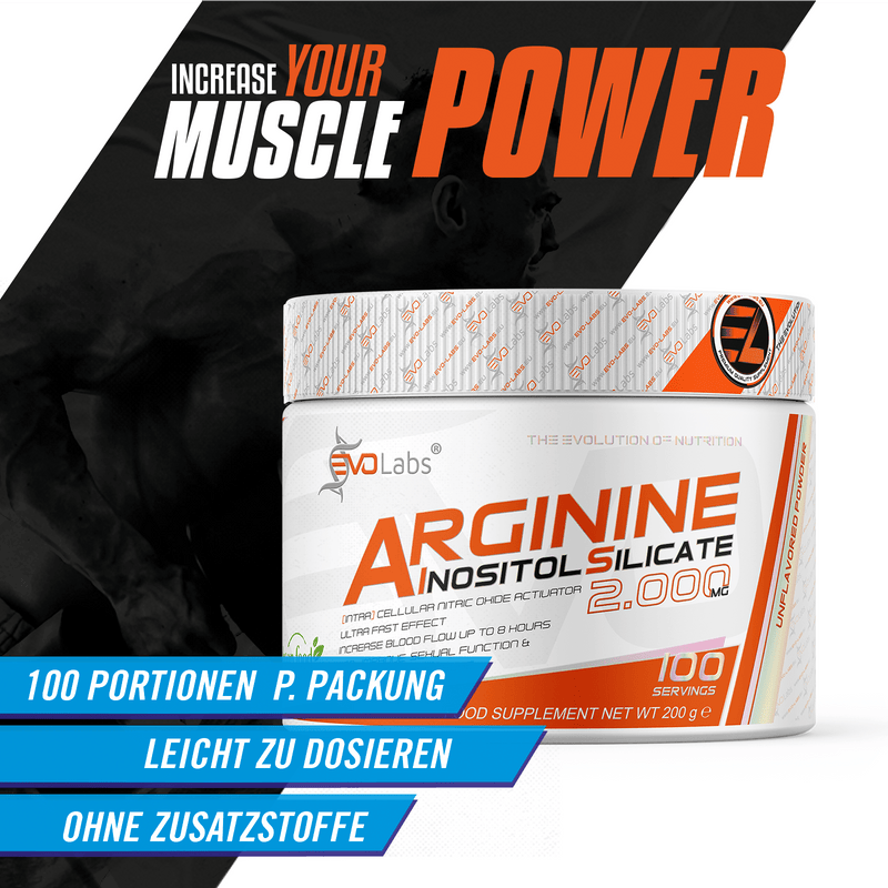 EVOLabs Arginine Inositol Silicate 200g - EVOLabs