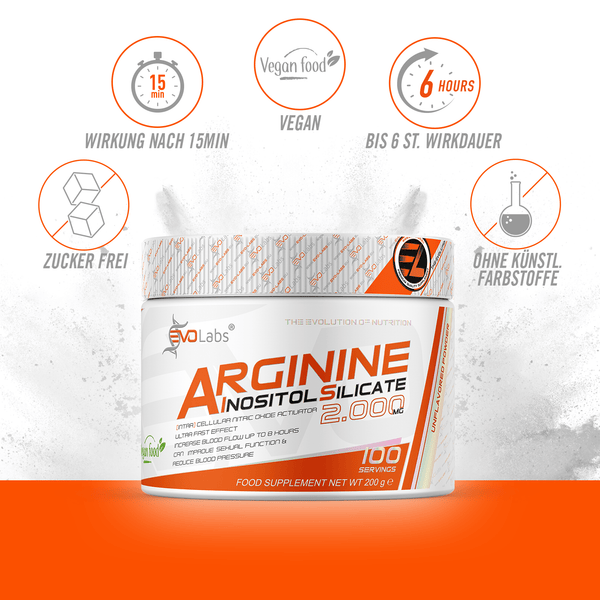 EVOLabs Arginine Inositol Silicate 200g - EVOLabs