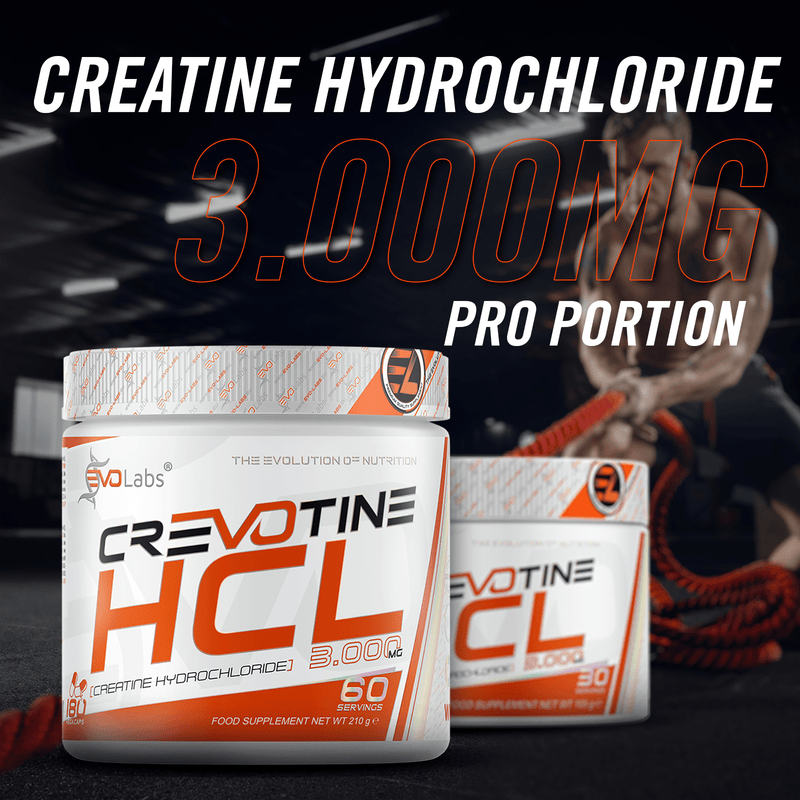 EVOLabs Crevotine HCL 3000mg 180caps - EVOLabs