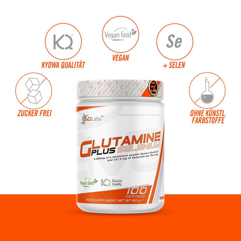 EVOLabs Glutamine + Selenium 500g - EVOLabs