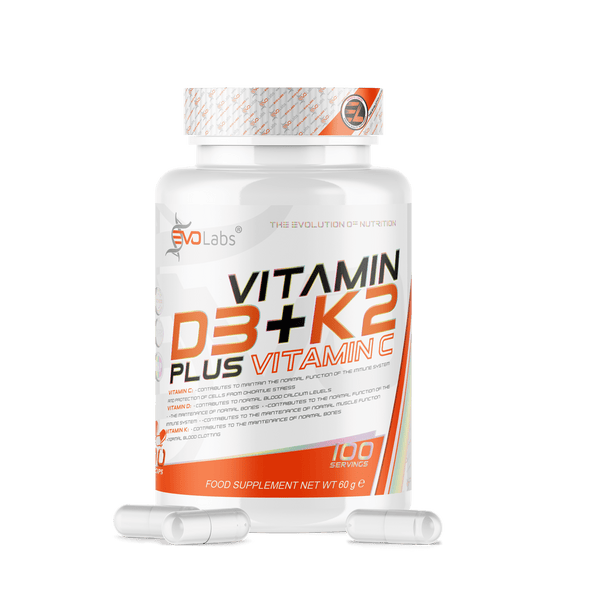 EVOLabs Vitamin D3+K2 100caps - EVOLabs