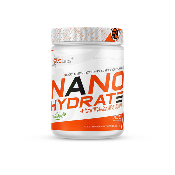 NanoHydrate + B6 300g (1000mesh Kreatin Monohydrat) - EVOLabs