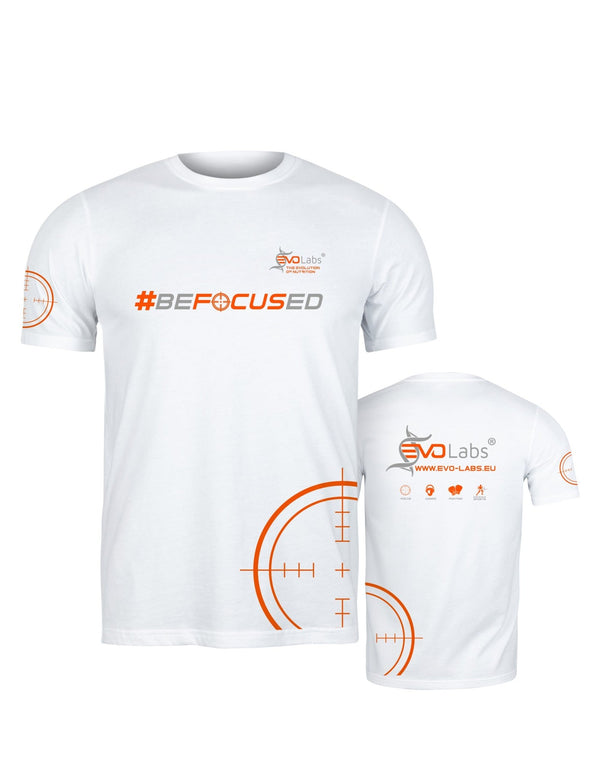 EVOLabs T-Shirt BEFOCUSED (White) - EVOLabs